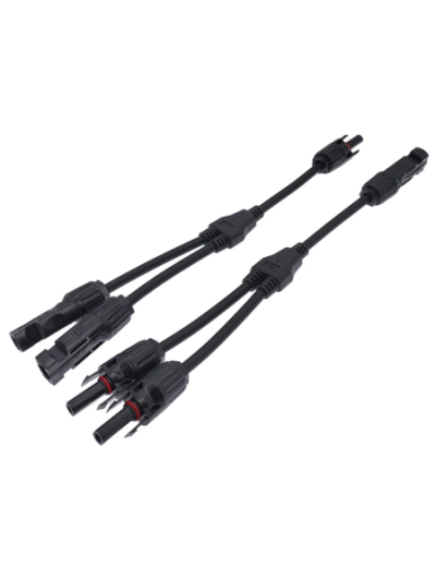 COUPLEUR CONNECTEUR MC4 DOUBLE ENTRÉES EN Y POUR JONCTION DE CÂBLES SOLAIRES