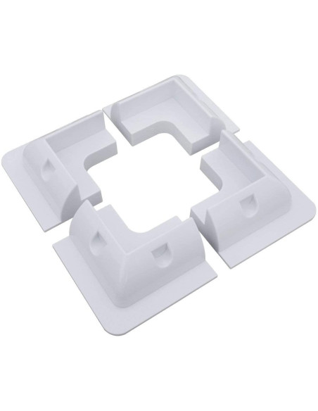 Support Panneau Solaire 4 angles, sans perçage, pour installations sur camping-car, caravane et van aménagé